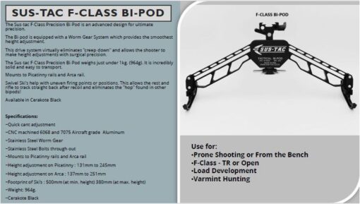 SUS-TAC F-Class Bipod - The Elite Shooter's Choice! - Image 4