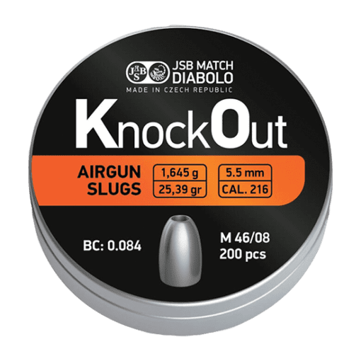 5.5MM JSB KNOCK OUT SLUGS (200) 25.39GR