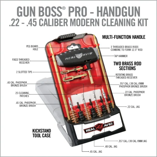 REALAVID GUN BOSS PRO HANDGUN CLEANING KIT - Image 6