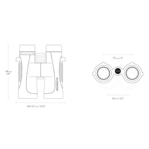 Hawke Endurance ED 8x42 Binocular - Black - Image 5