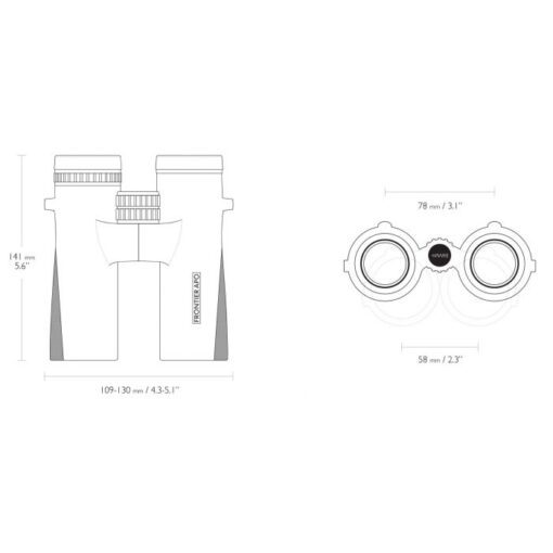 Hawke Frontier APO 10x42 Binocular - Green - Image 4