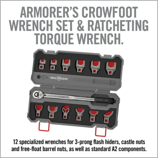 Real Avid MASTER FIT AR15 CROWFOOT WRENCH SET 13PC - Image 3